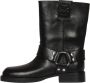 TORY BURCH Perfecte Zwarte Double T Moto Laars Black Dames - Thumbnail 3