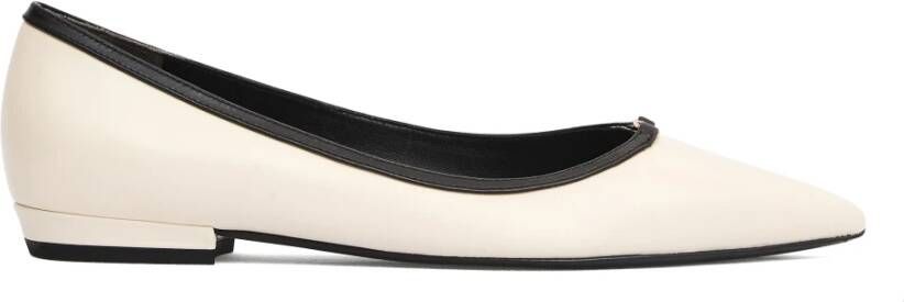 Tory Burch Elegante Ballerina's in Crème en Zwart