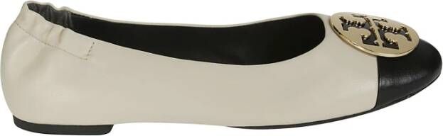 TORY BURCH Elegante Balletschoenen voor Dansers White Dames