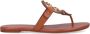 TORY BURCH Elegante Bruine Leren Sandalen Bruin Dames - Thumbnail 1