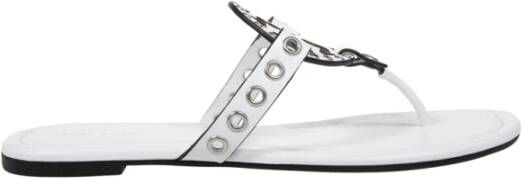 Tory Burch Eyelet Sandal Cloud Silver