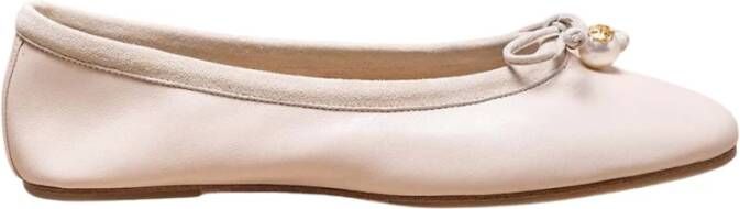 TORY BURCH Feminine Glitter Ballerina s Beige Dames