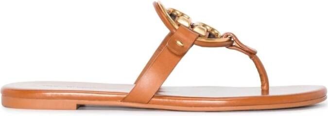 Tory Burch Miller Soft Metal Logo Sandaal