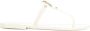 TORY BURCH Iconische Goudkleurige Double T Rubberen Slippers White Dames - Thumbnail 2