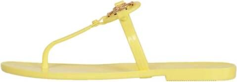 TORY BURCH Stijlvolle Slippers voor Dagelijks Comfort Yellow Dames