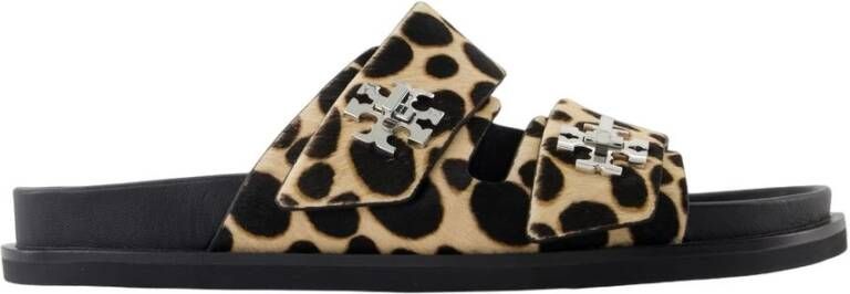Tory Burch Gedrukte Leren Sport Sandalen Instapper