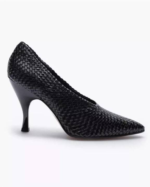 TORY BURCH Gevlochten Leren Pumps Zwart 1 2 Black Dames