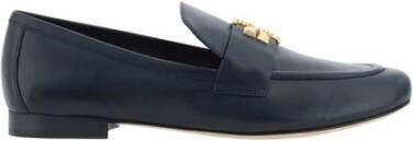 Tory Burch Glanzende leren loafers met blokhak
