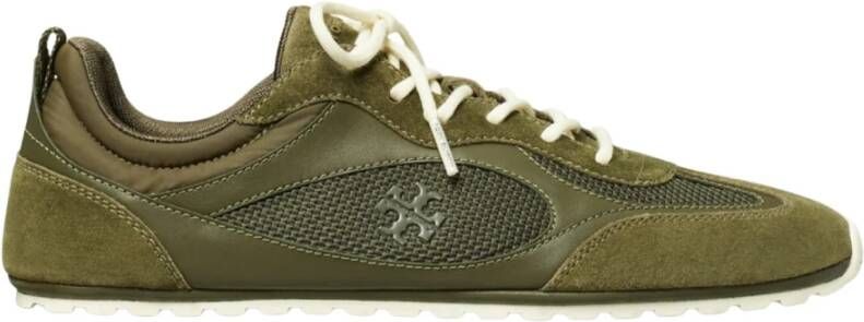 Tory Burch Groene Explorer Lage Sneaker