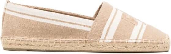TORY BURCH Low-Top Sneakers Double T Jacquard Logo Espadrilles in beige