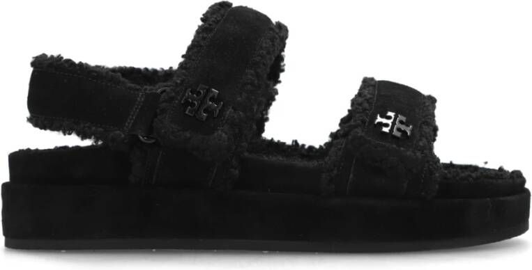 TORY BURCH Kira sandalen met logo Black Dames