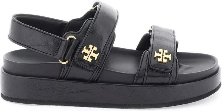 TORY BURCH Kira Sport Sandalen met Verstelbare Klittenbandsluitingen Black Dames