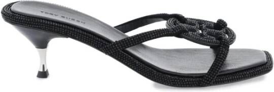 TORY BURCH Zwarte Miller Geo Bombé Sandalen Black Dames