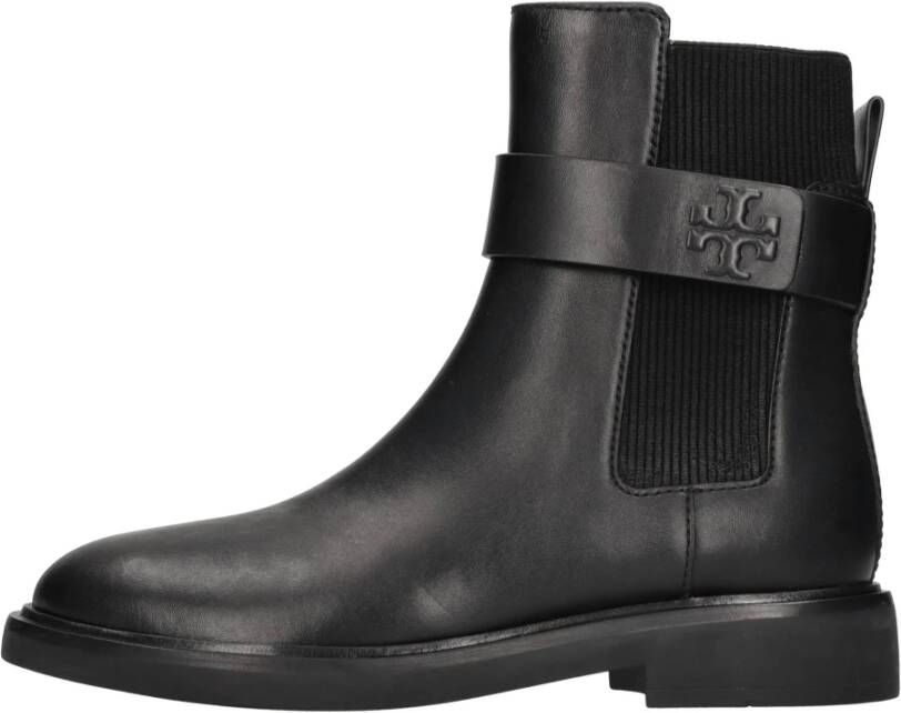 TORY BURCH Klassieke Leren Chelsea Laarzen Black Dames