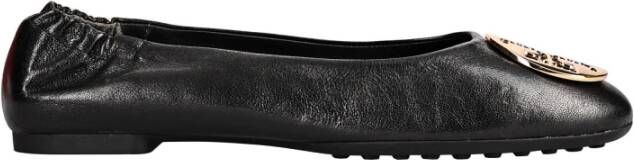 TORY BURCH Zwart Goud Ballerina's Elegant Platte Schoenen Black Dames