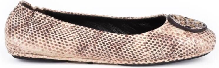 Tory Burch Leren Ballerina Schoenen met Rubberen Zool