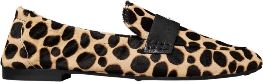 Tory Burch Leren ballerina's met metalen logodetail