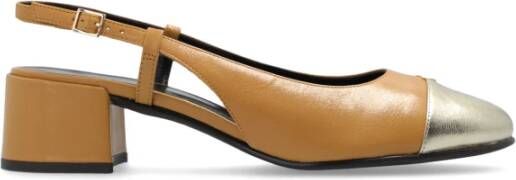 TORY BURCH Leren Hoge Hakken Brown Dames