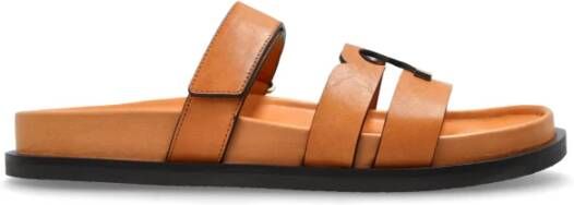 Tory Burch Leren Slippers Ines