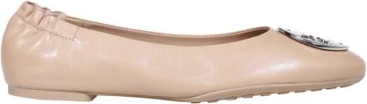 TORY BURCH Claire Ballet Flats Moderne Twist op Klassiek Design Beige Dames