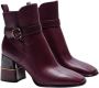 TORY BURCH Luxe Bordeaux Gesp Laarzen Rood Dames - Thumbnail 1