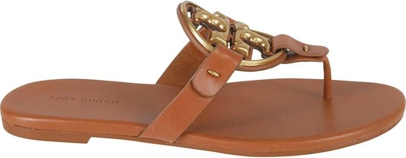 TORY BURCH Metal Miller Soft Sandalen Brown Dames