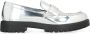 TORY BURCH Metallic Eco Leren Loafers Ronde Neus Gray Dames - Thumbnail 7