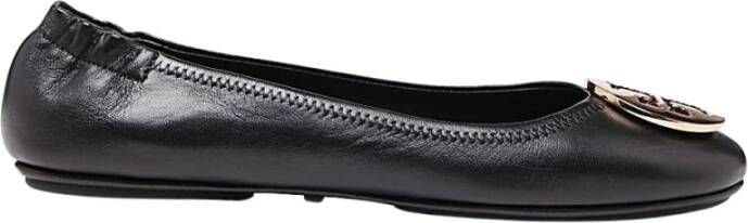 TORY BURCH Metallic Reis Ballet Flats Black Dames