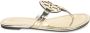 Tory Burch Metallic Sandalen met Uitgesneden Logo - Thumbnail 1