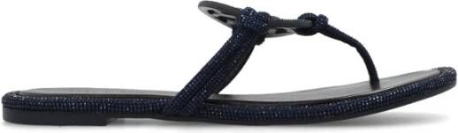 TORY BURCH Blauwe Sandalen met Kristalversiering Blue Dames