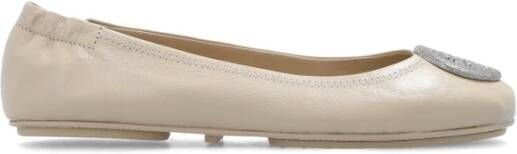 TORY BURCH Minnie Travel ballerina`s Beige Dames