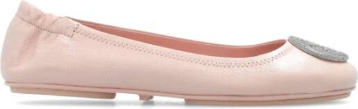 TORY BURCH Minnie Travel Ballet Flats Pink Dames