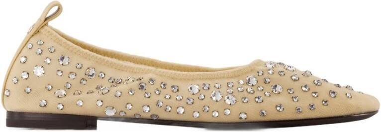 TORY BURCH Ballerina's met glinsterende kristallen Beige Dames