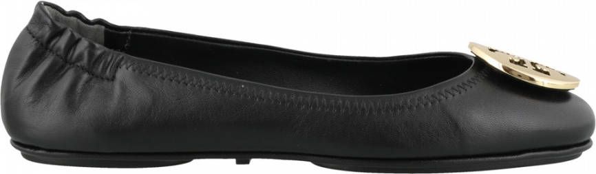 TORY BURCH Loafers & ballerina schoenen Minnie Travel Ballet With Metal Logo in zwart