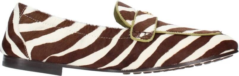 TORY BURCH Platte schoenen Bruin Multicolor Dames