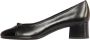 TORY BURCH Zwarte leren strikdetail middelhakpompen Black Dames - Thumbnail 5