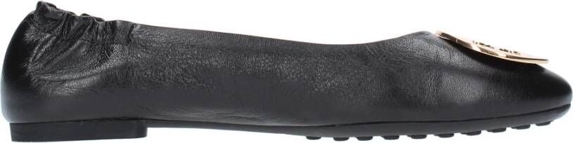 TORY BURCH Zwart Goud Ballerina's Elegant Platte Schoenen Black Dames