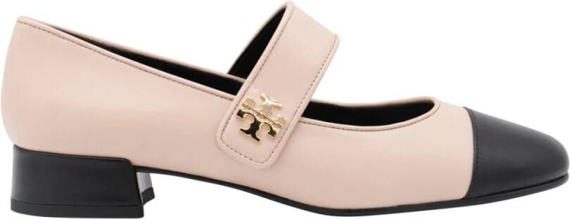 TORY BURCH Roze Platte Schoenen met Decoratieve Knoop Pink Dames