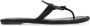 TORY BURCH Zwarte Sandalen met Logo Detail en All-Over Strass in Leer Black Dames - Thumbnail 1