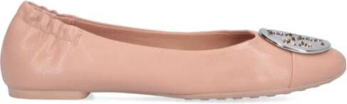 TORY BURCH Bruine Platte Schoenen Elegant Stijl Beige Dames