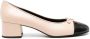 TORY BURCH Roze Zwarte Korrelige Leren Hak Pink Dames - Thumbnail 10