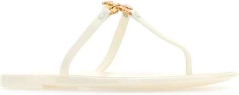TORY BURCH Rubber Teenslippers White Dames