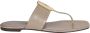 TORY BURCH Georgia flip-flops in leer Beige Dames - Thumbnail 1