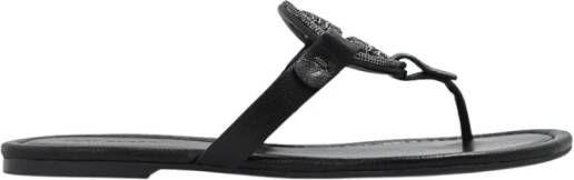TORY BURCH Zwarte Leren Miller Slides Zwart Dames - Foto 3