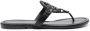 TORY BURCH Zwarte Leren Miller Slides Zwart Dames - Thumbnail 1
