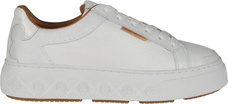 TORY BURCH Witte Leren Veterschoenen White Dames - Foto 4
