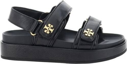 Tory Burch Sportieve Leren Sandalen met Klittenbandsluiting