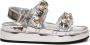TORY BURCH Sportieve zilveren sandalen met strass detail Multicolor Dames - Thumbnail 1