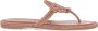 TORY BURCH Roze Kristalversierde Leren Sandalen Pink Dames - Thumbnail 5