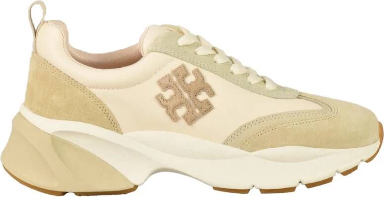 Tory Burch Stijlvolle Sneakers van Leer en Polyester